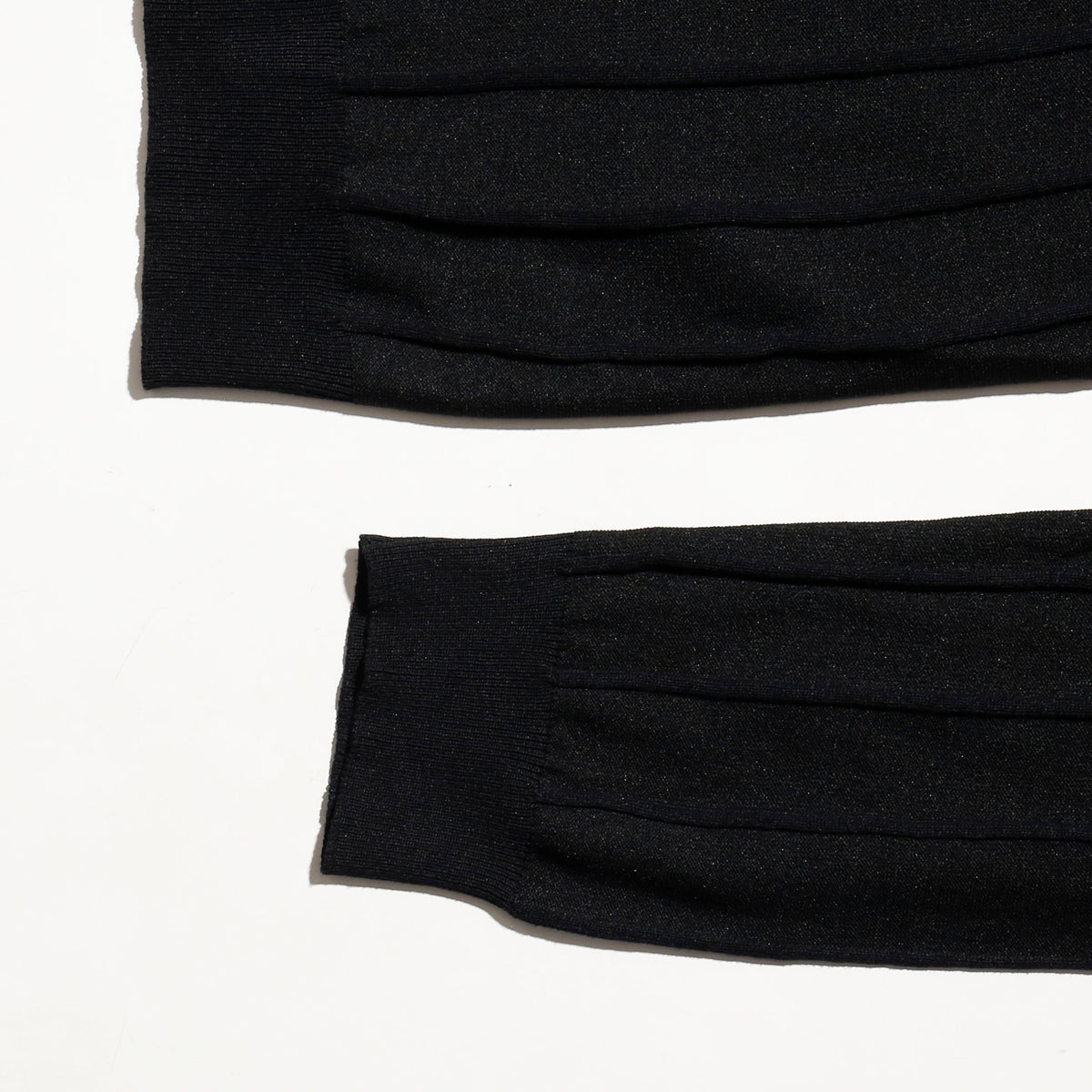 vintage textured knit polo shirt