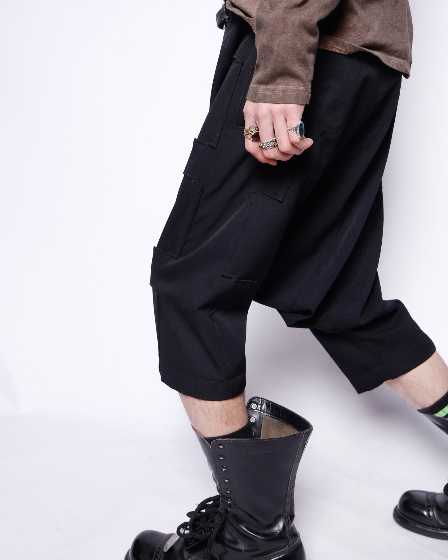 Comme des Garçons Homme Plus 11ss-"Multiple personalities"sarouel cropped trousers