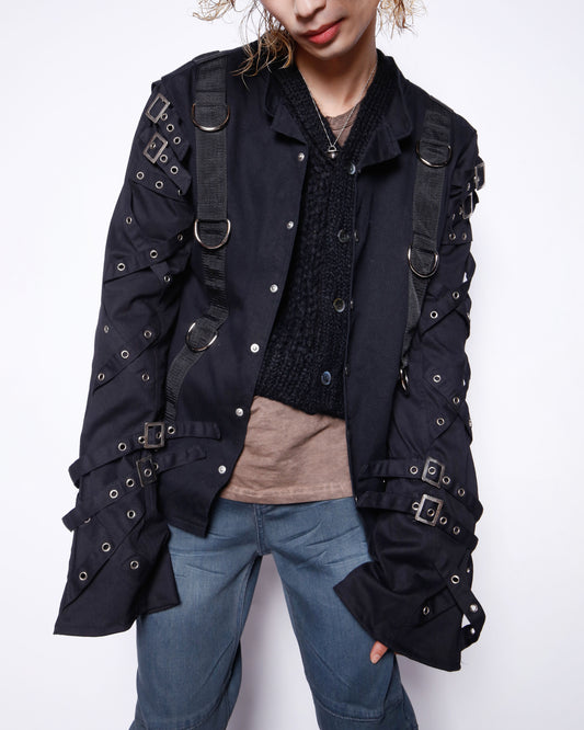 vintage 00's aderlass bondage sleeve jacket