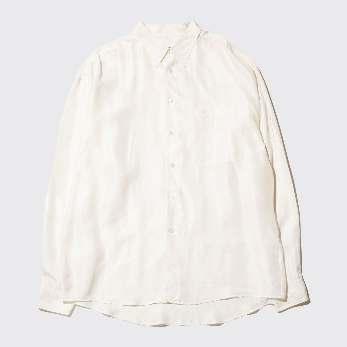 vintage loose silk shirt