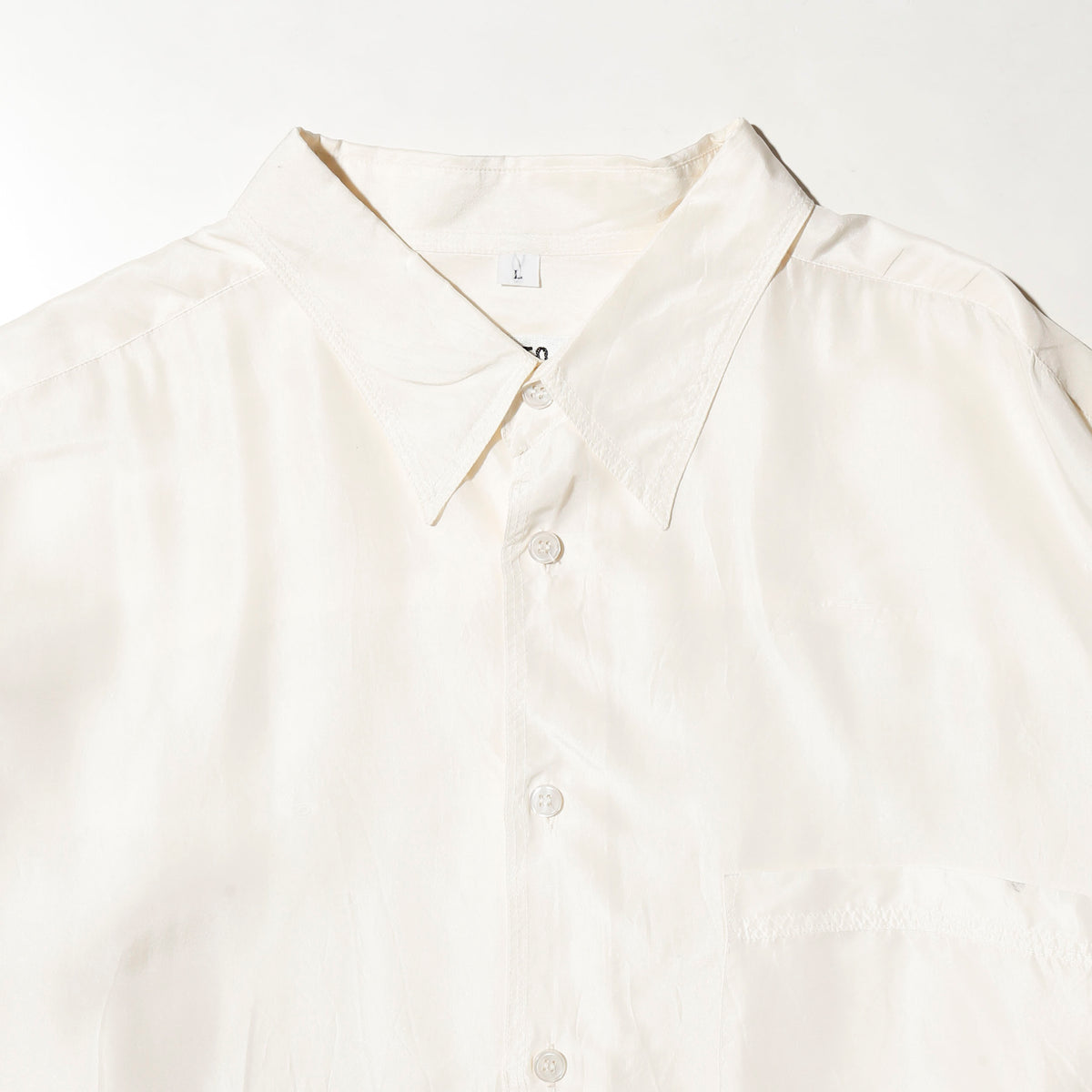 vintage loose silk shirt