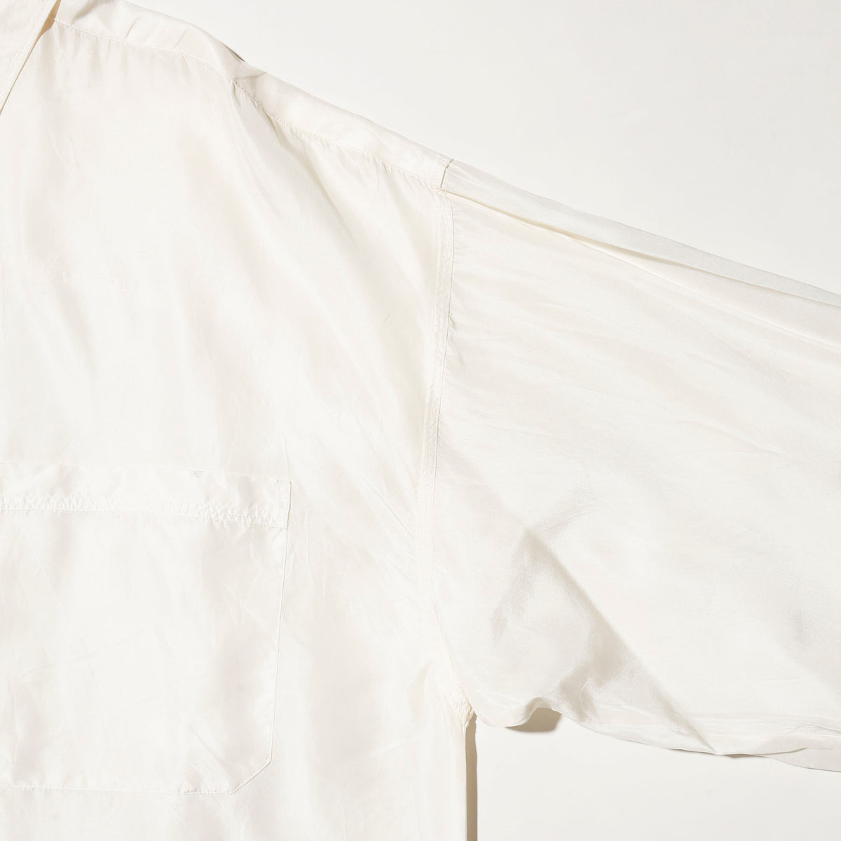vintage loose silk shirt