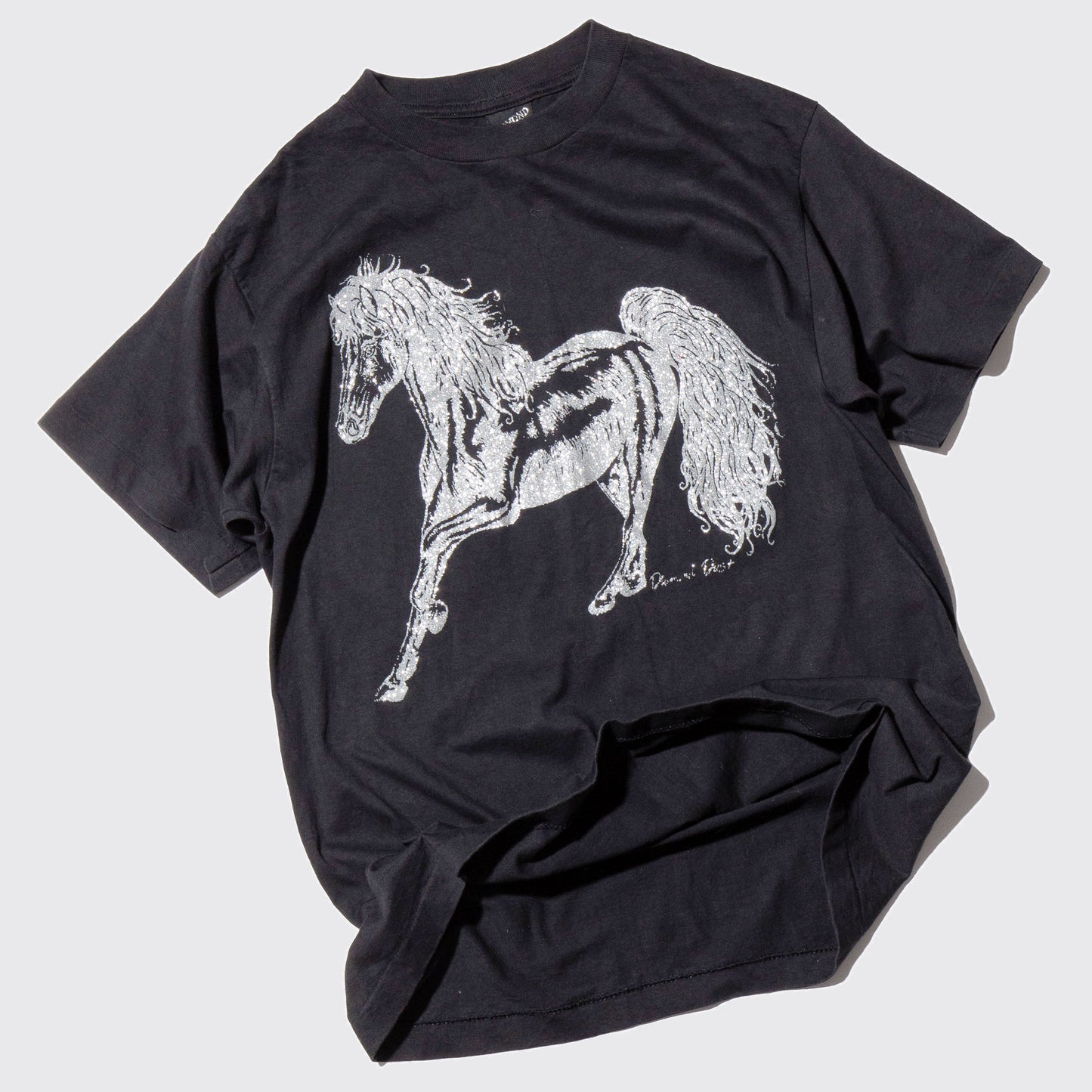 vintage 90's glitter horse t-shirt