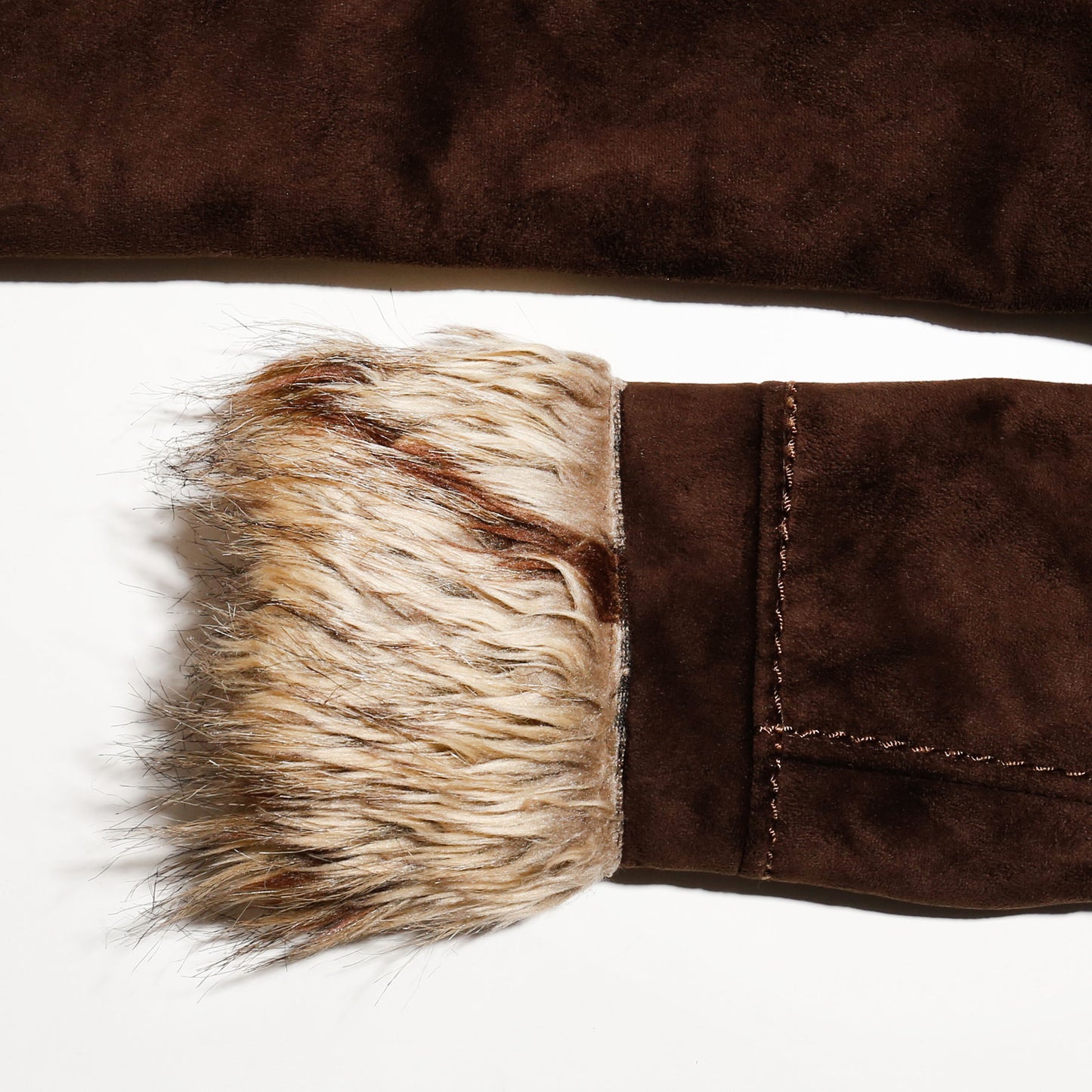 vintage folklore faux fur coat