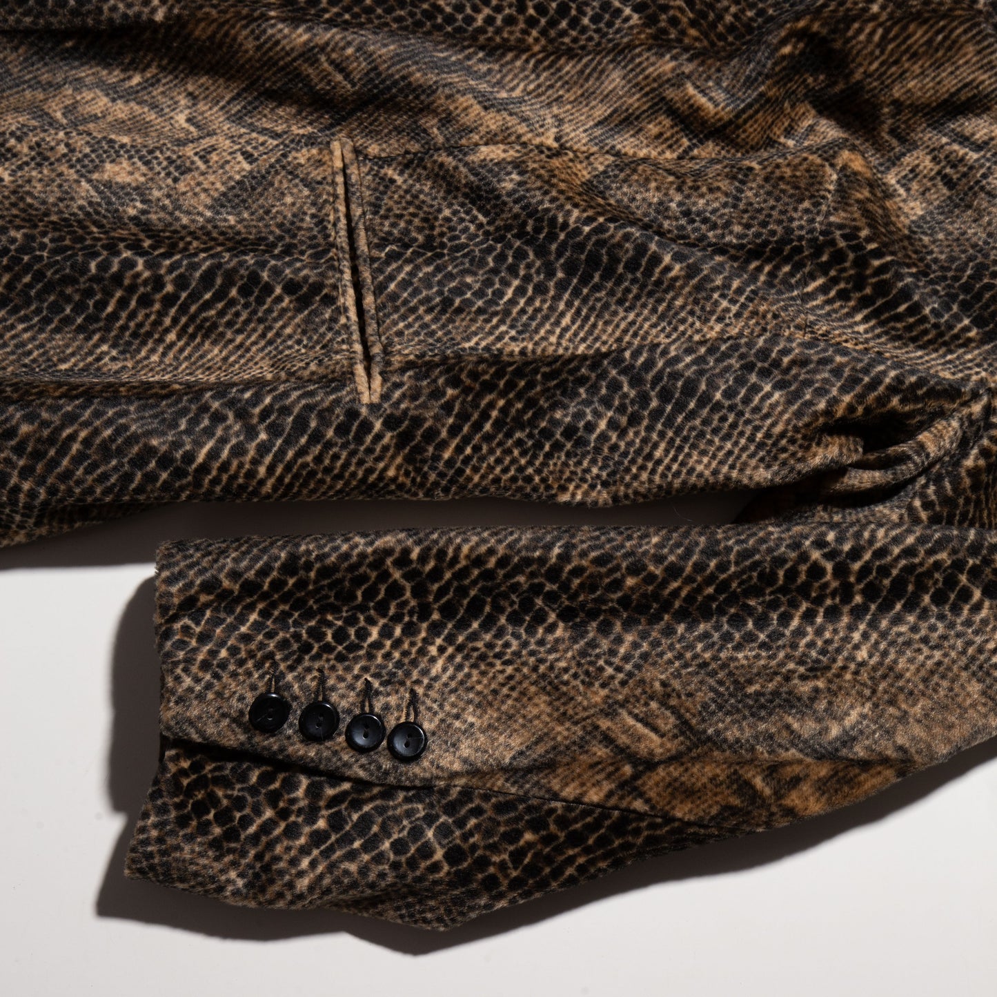 vintage faux python coat
