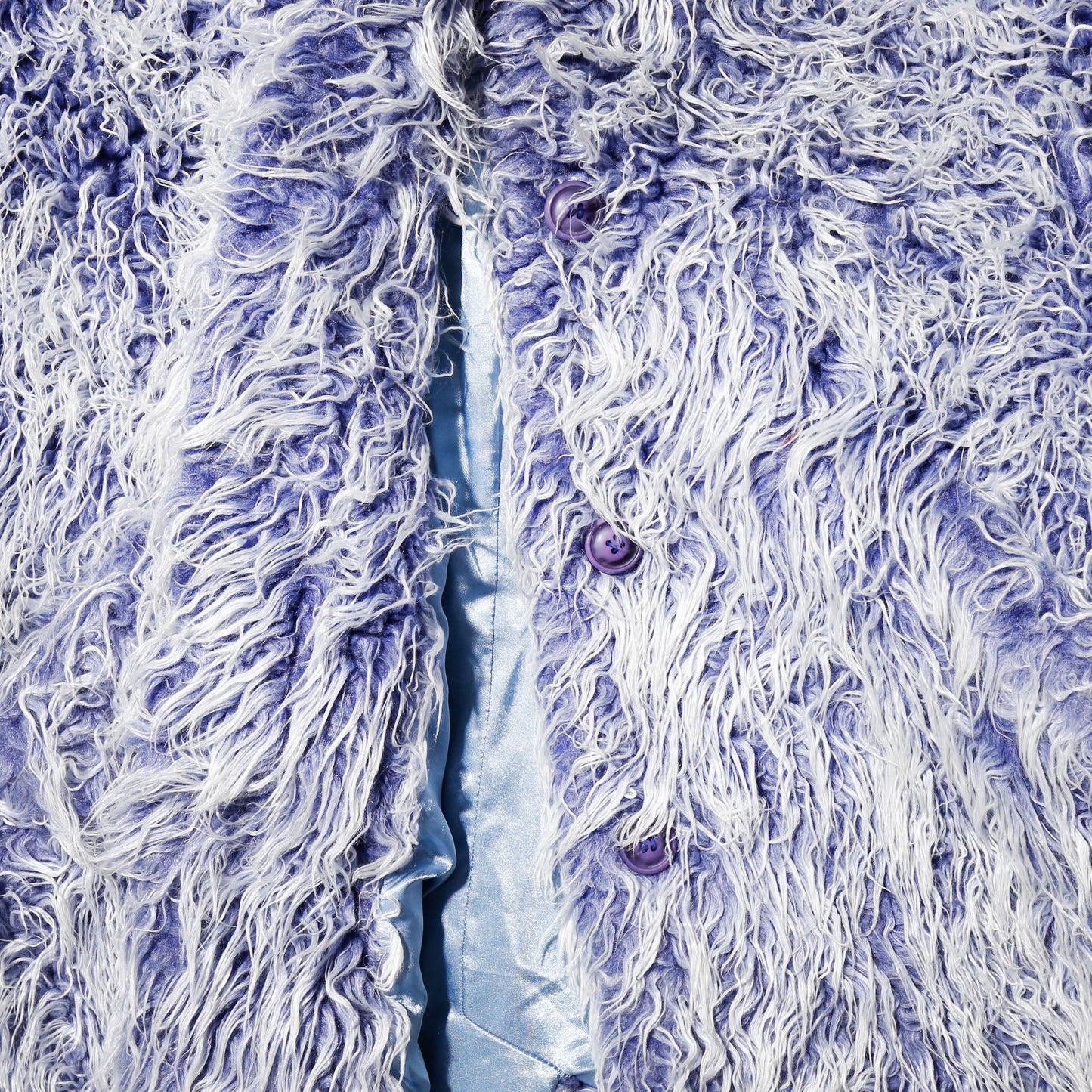 vintage fuzzy faux fur coat