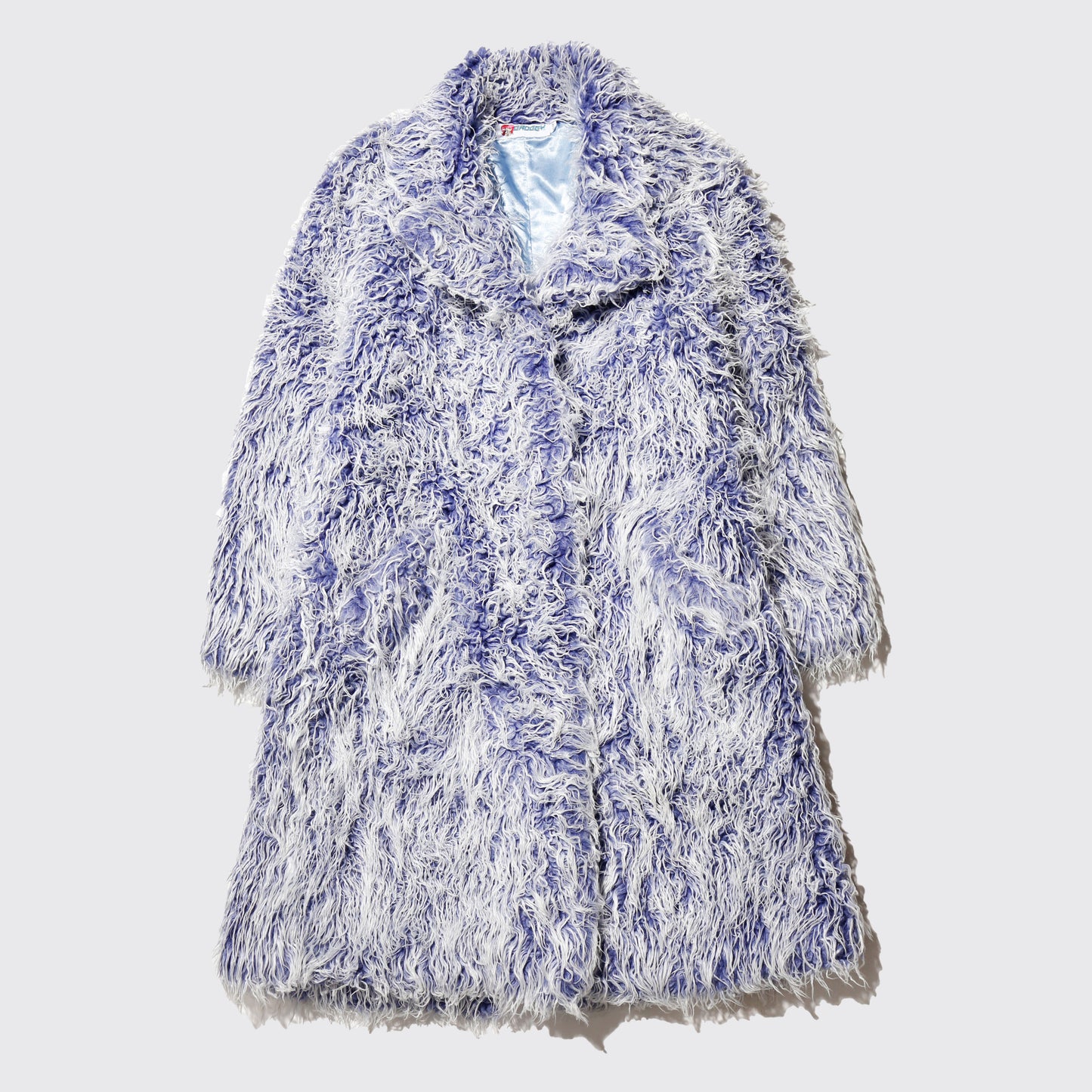 vintage fuzzy faux fur coat