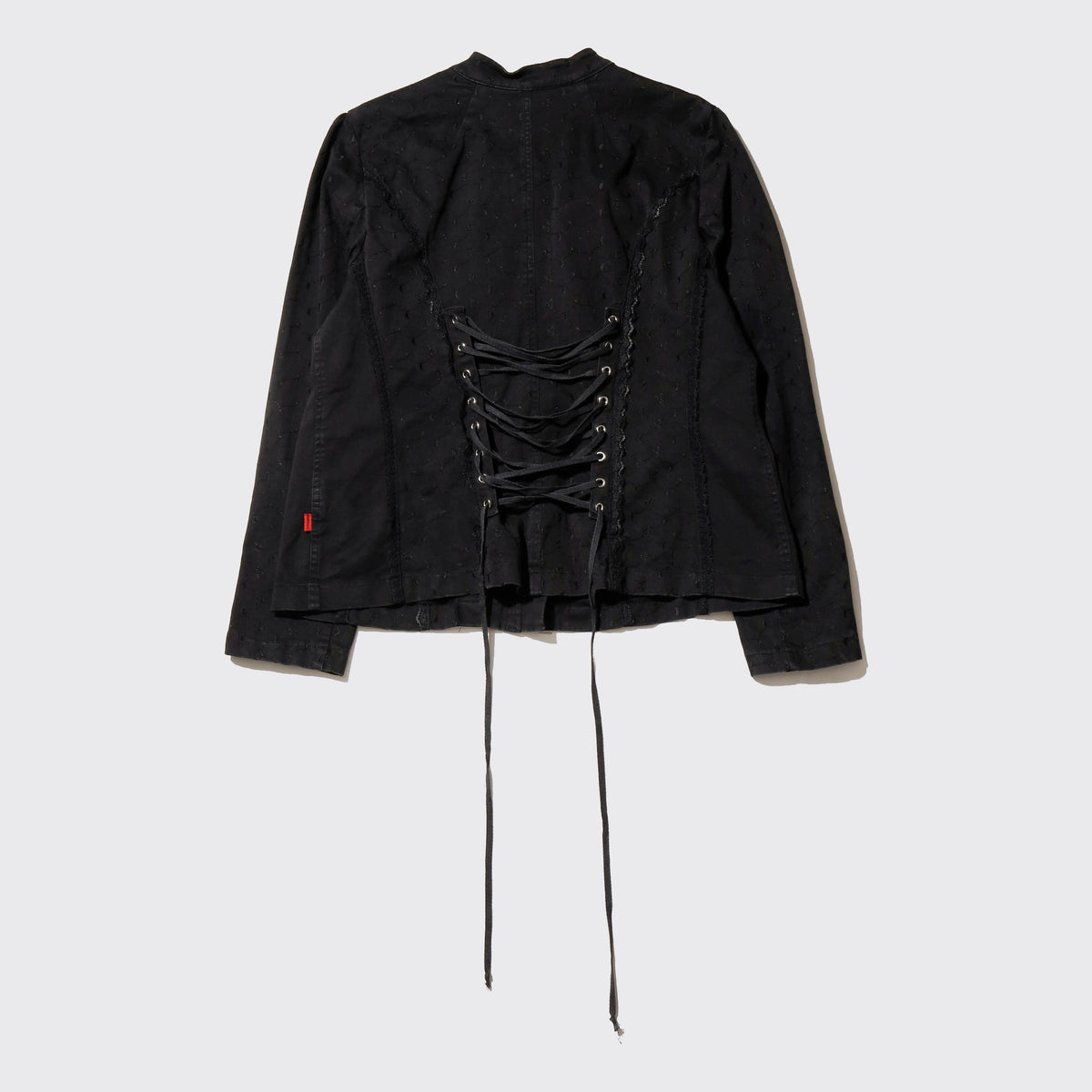 vintage trip nyc corset hooked lace jacket