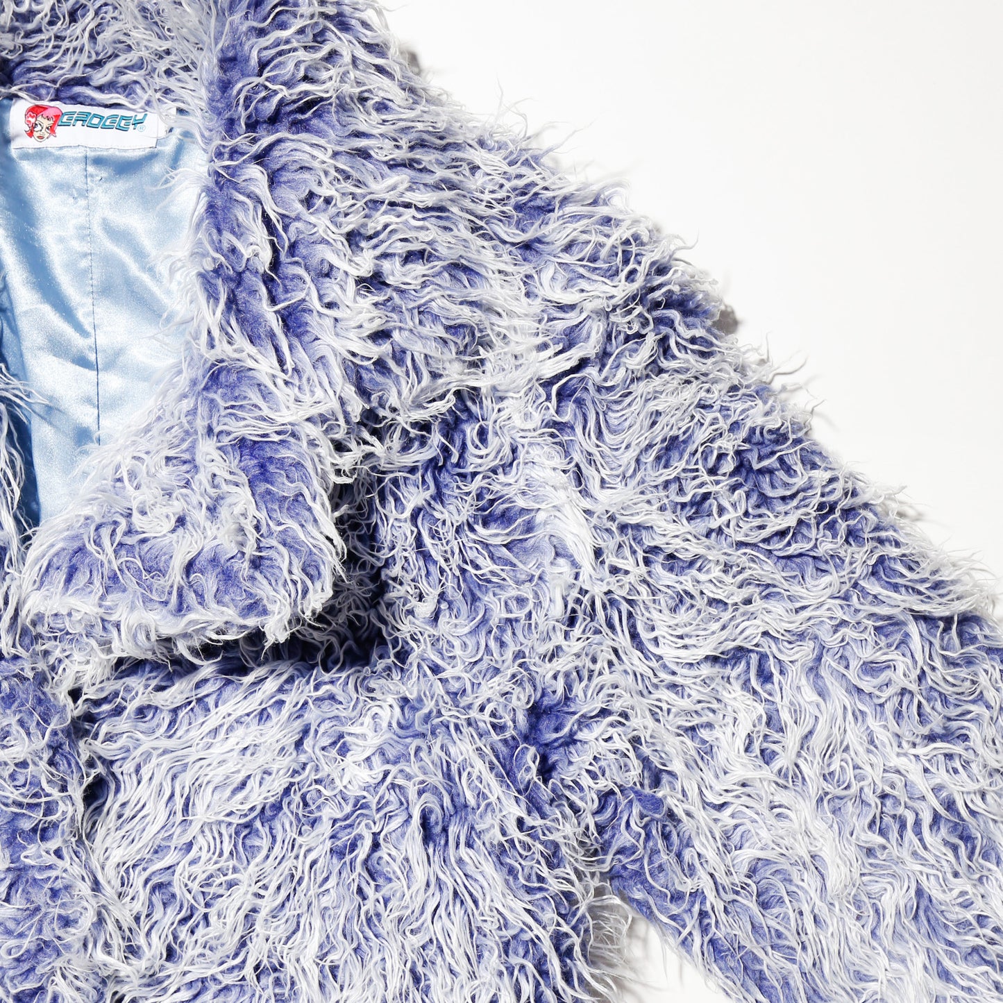 vintage fuzzy faux fur coat