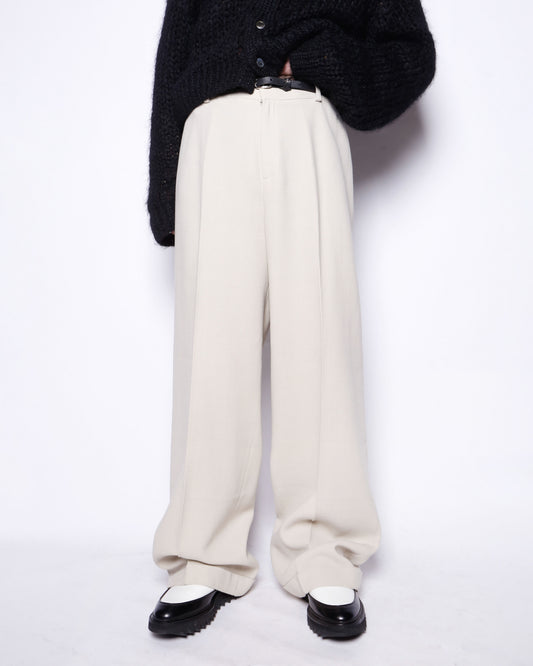 vintage textured wide slacks