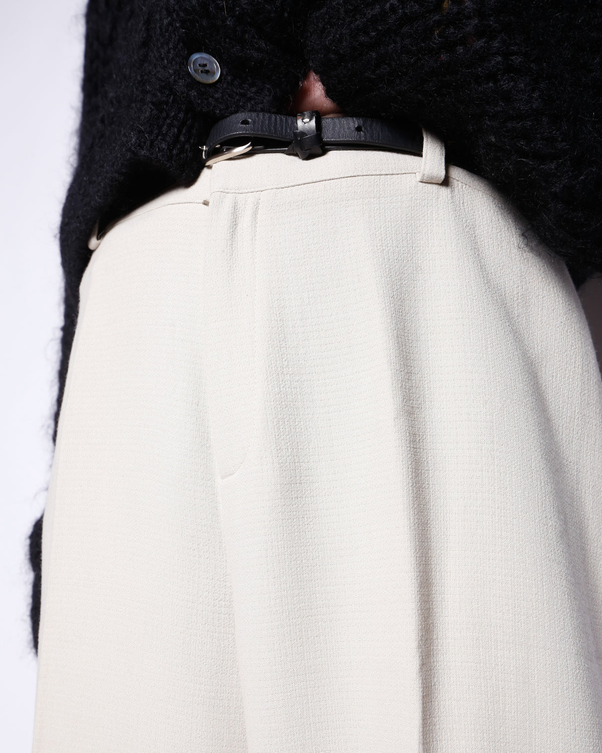 vintage textured wide slacks