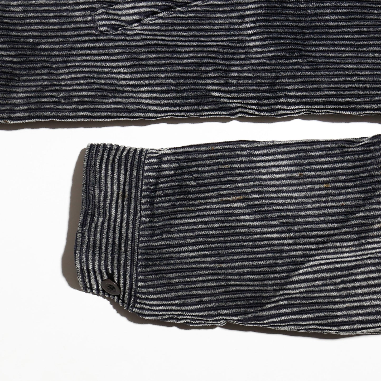 vintage rosario leather collar corduroy jacket