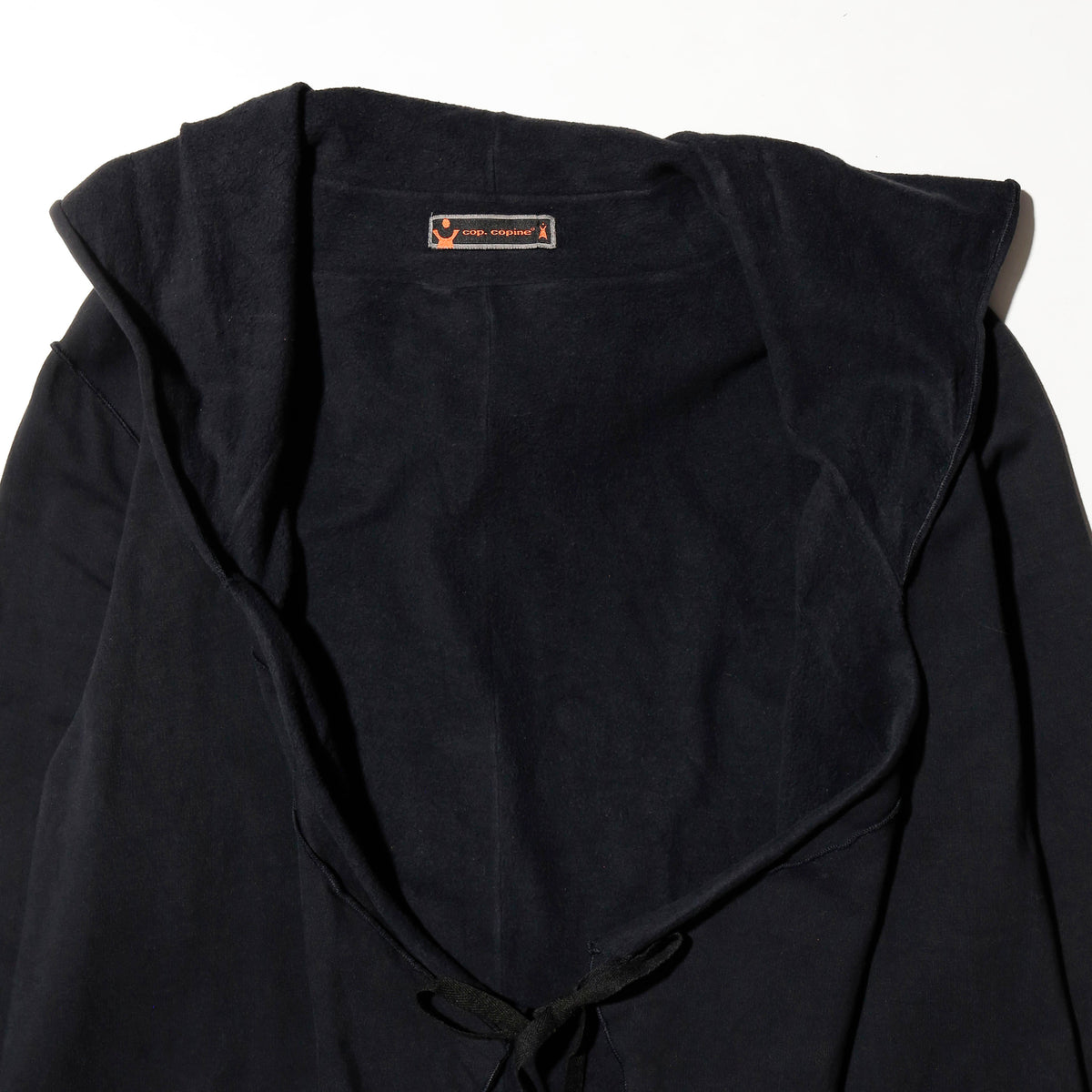 vintage cop copine asymmetry drape hoodie