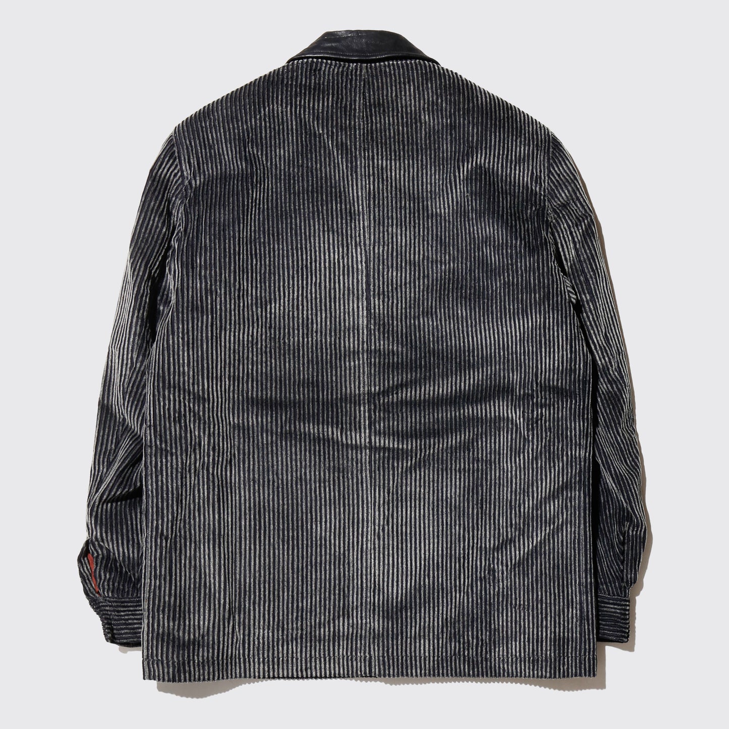 vintage rosario leather collar corduroy jacket