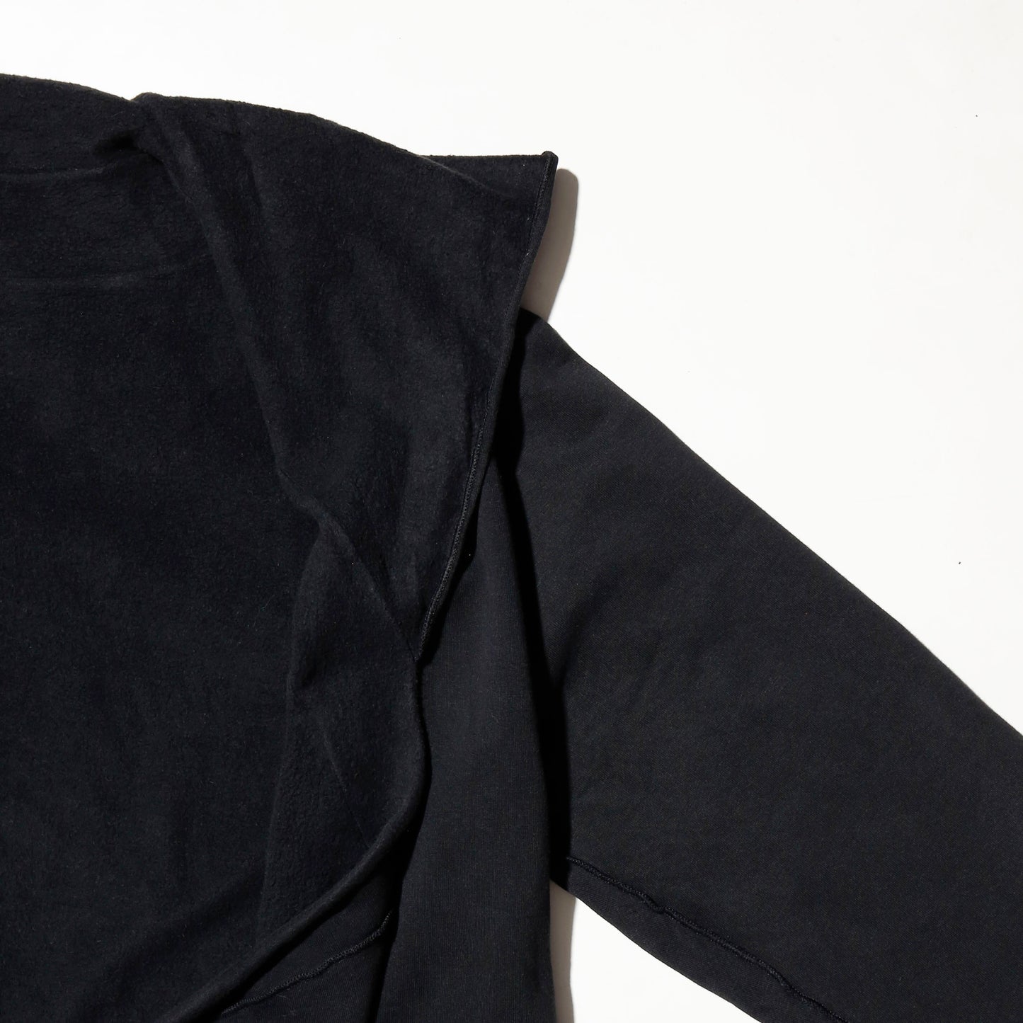 vintage cop copine asymmetry drape hoodie