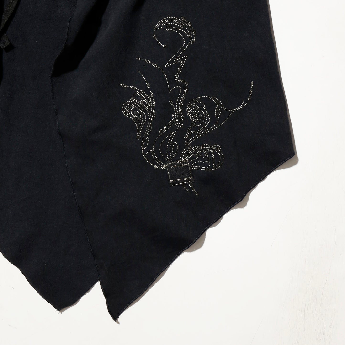 vintage cop copine asymmetry drape hoodie