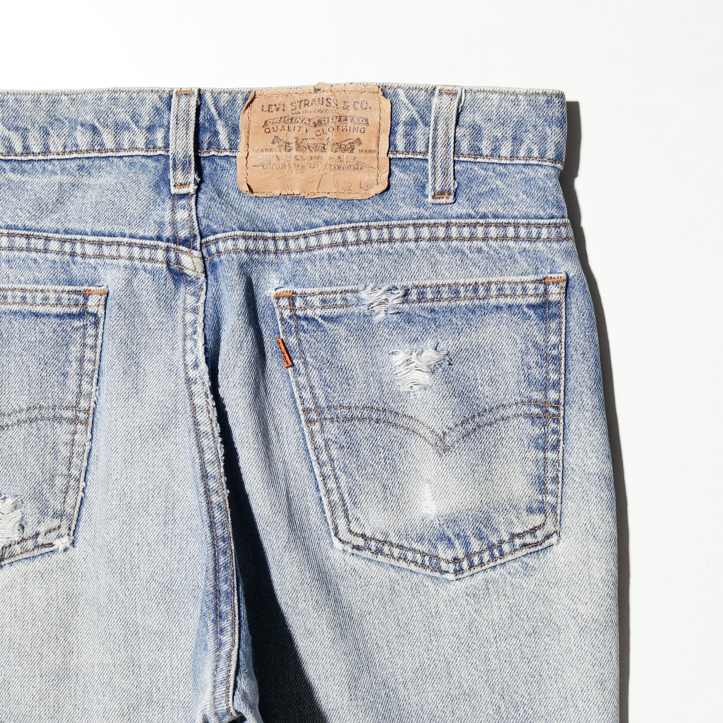 vintage 90's levi's 517 crush flare jeans