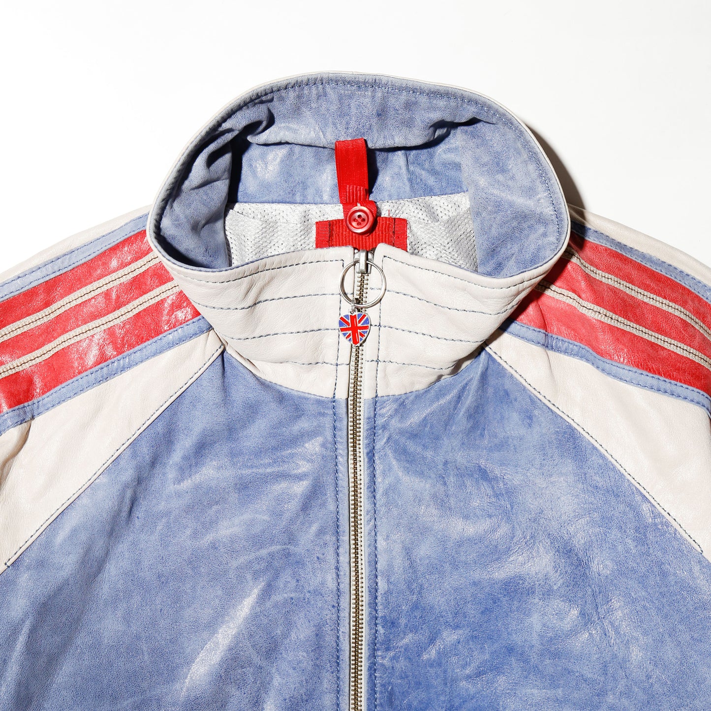 vintage fadded motorcycle leather jacket