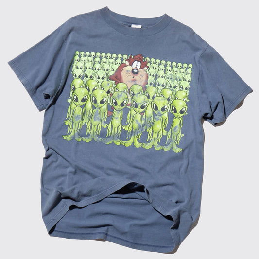 vintage 90's taz alien t-shirt