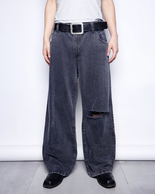 vintage crush wide leg jeans