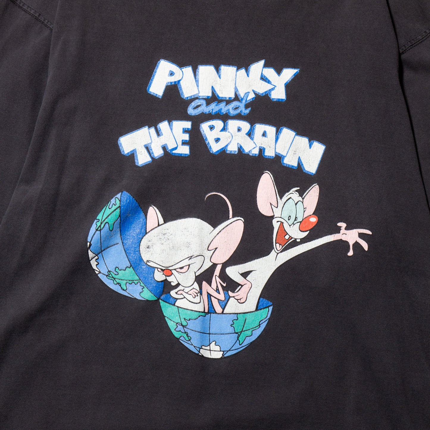 vintage 90's ANIMANIACS pinky and the brain l/s t-shirt