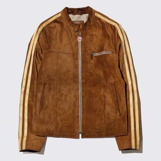vintage motorcycle suede jacket
