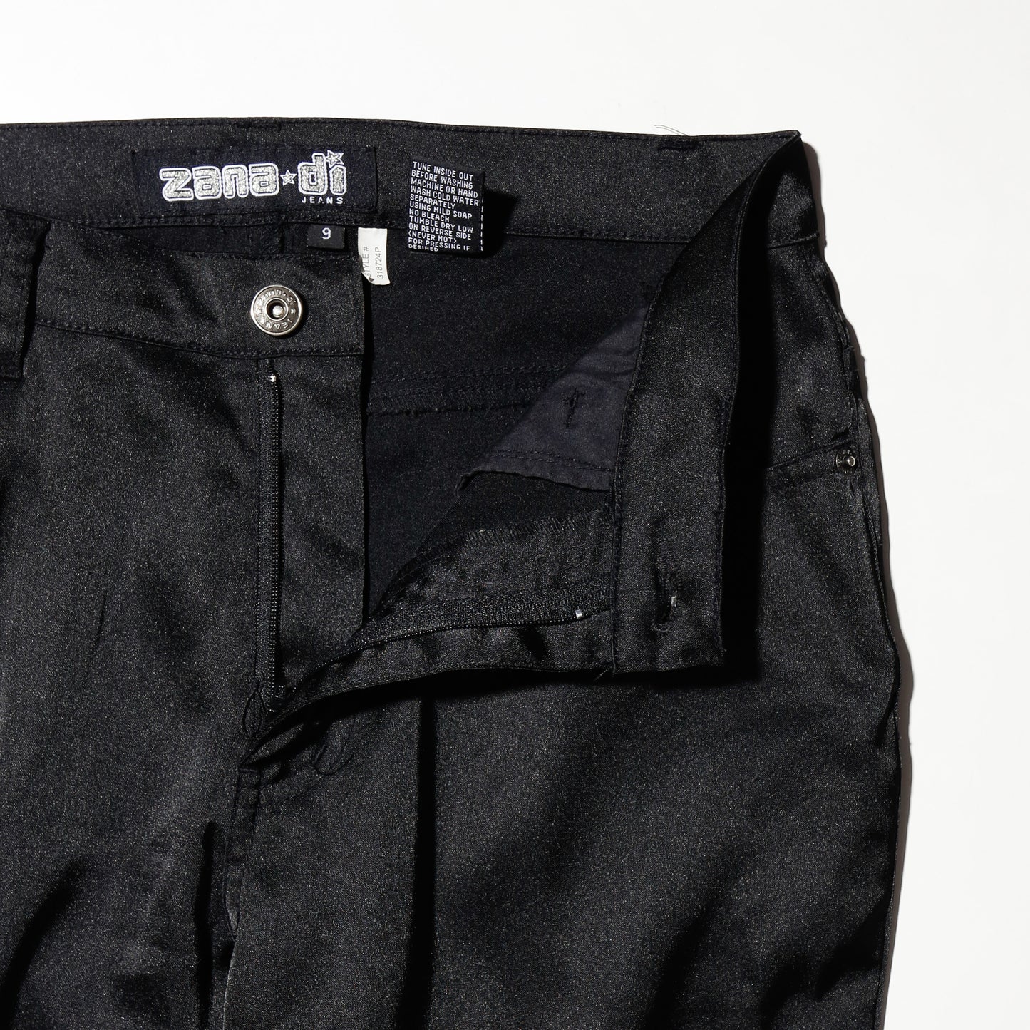 vintage 00's shinny flare trousers