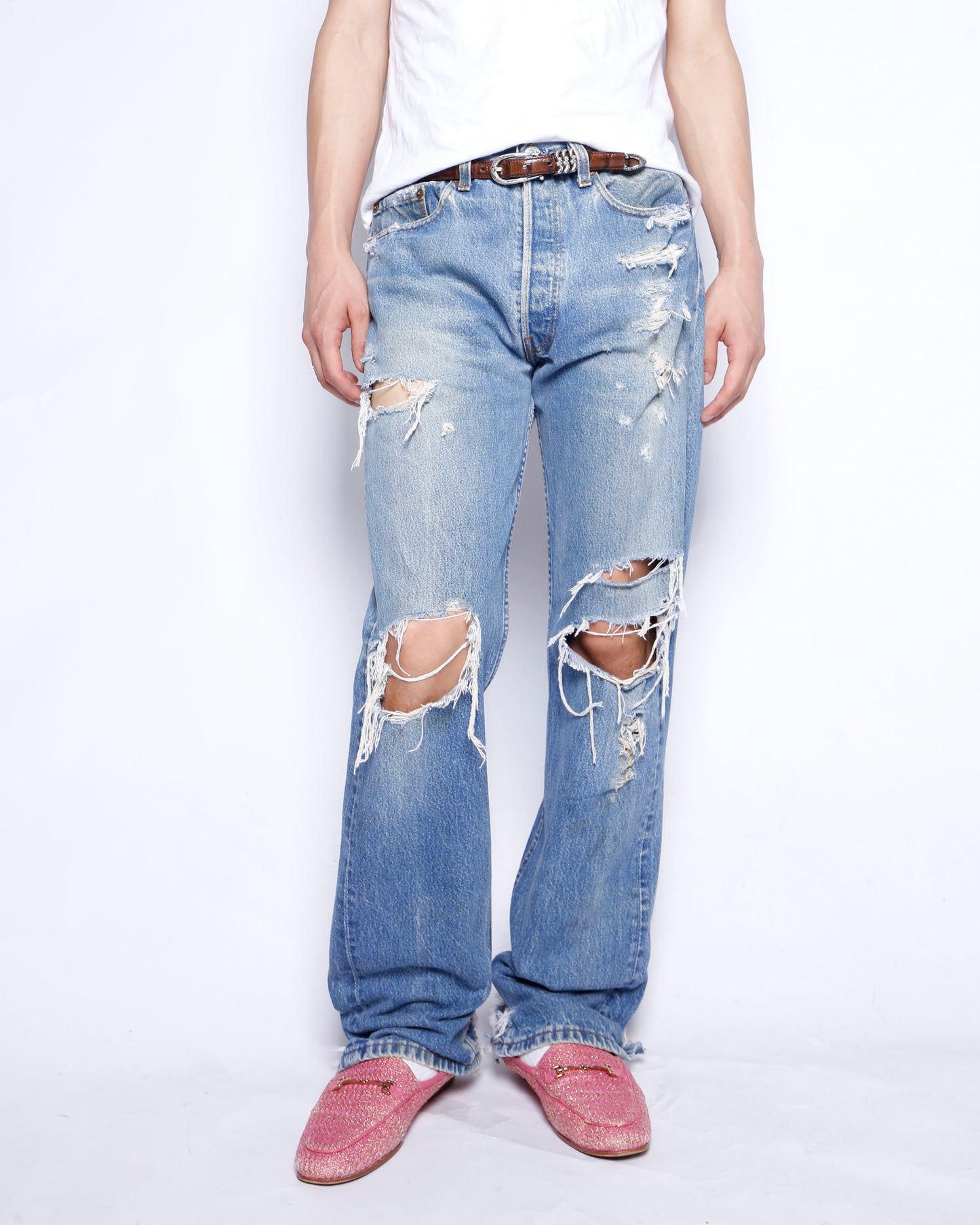 *one-off 80's levi's 501 crush jeans