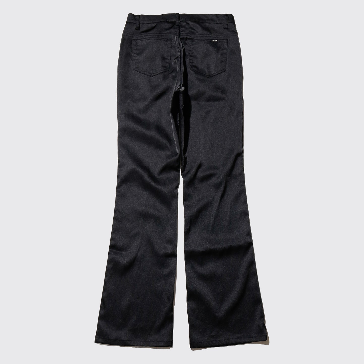 vintage 00's shinny flare trousers