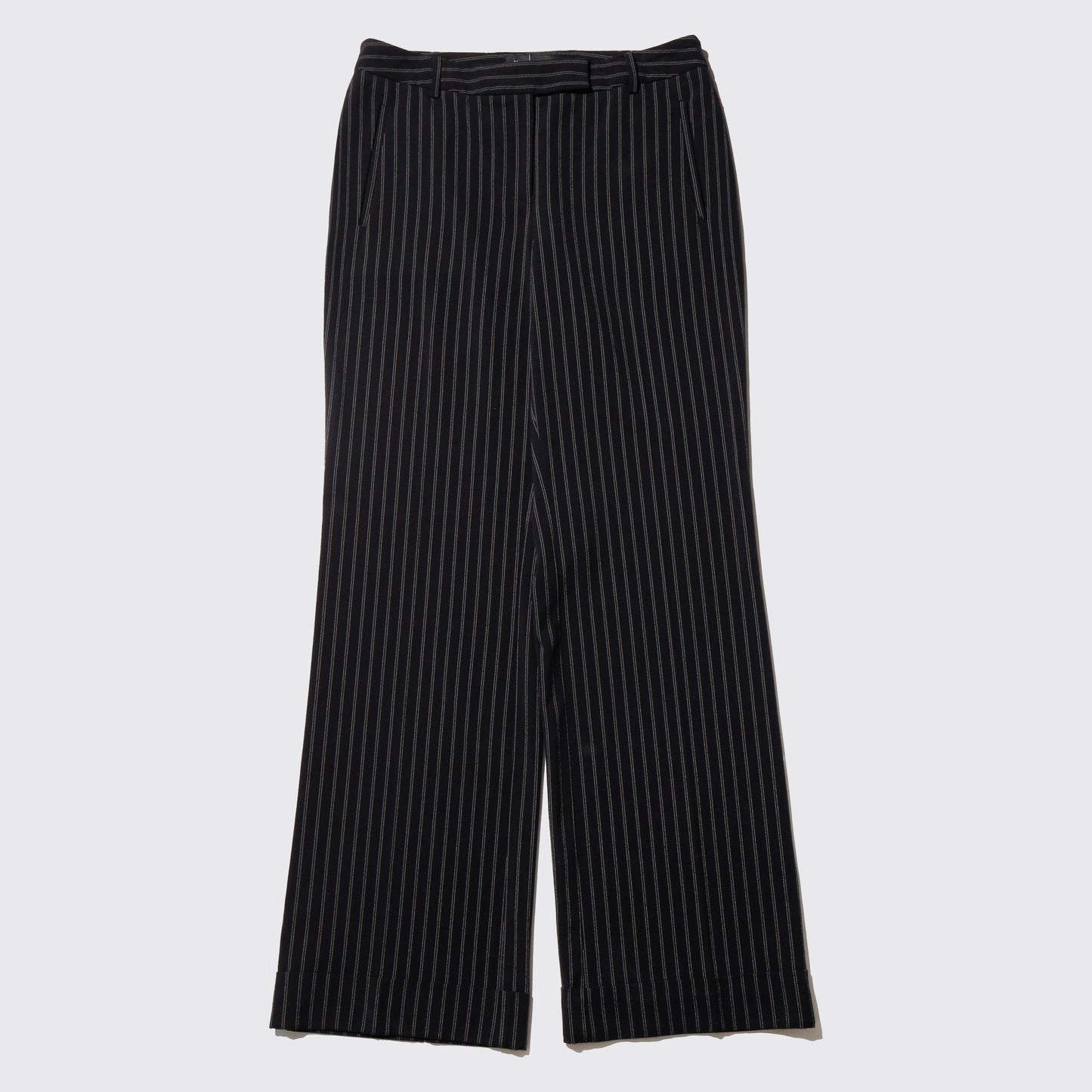 vintage low rise stripe flare slacks