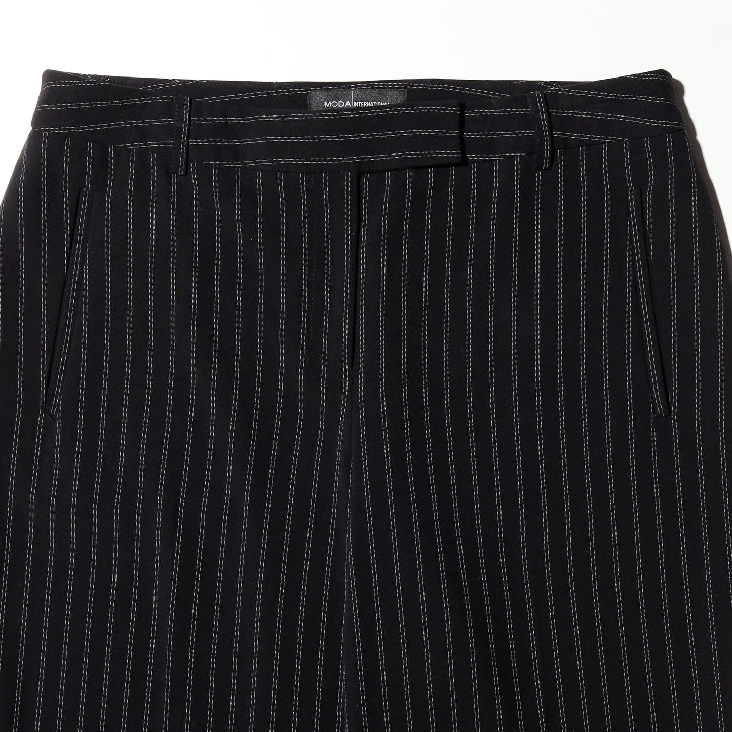vintage low rise stripe flare slacks