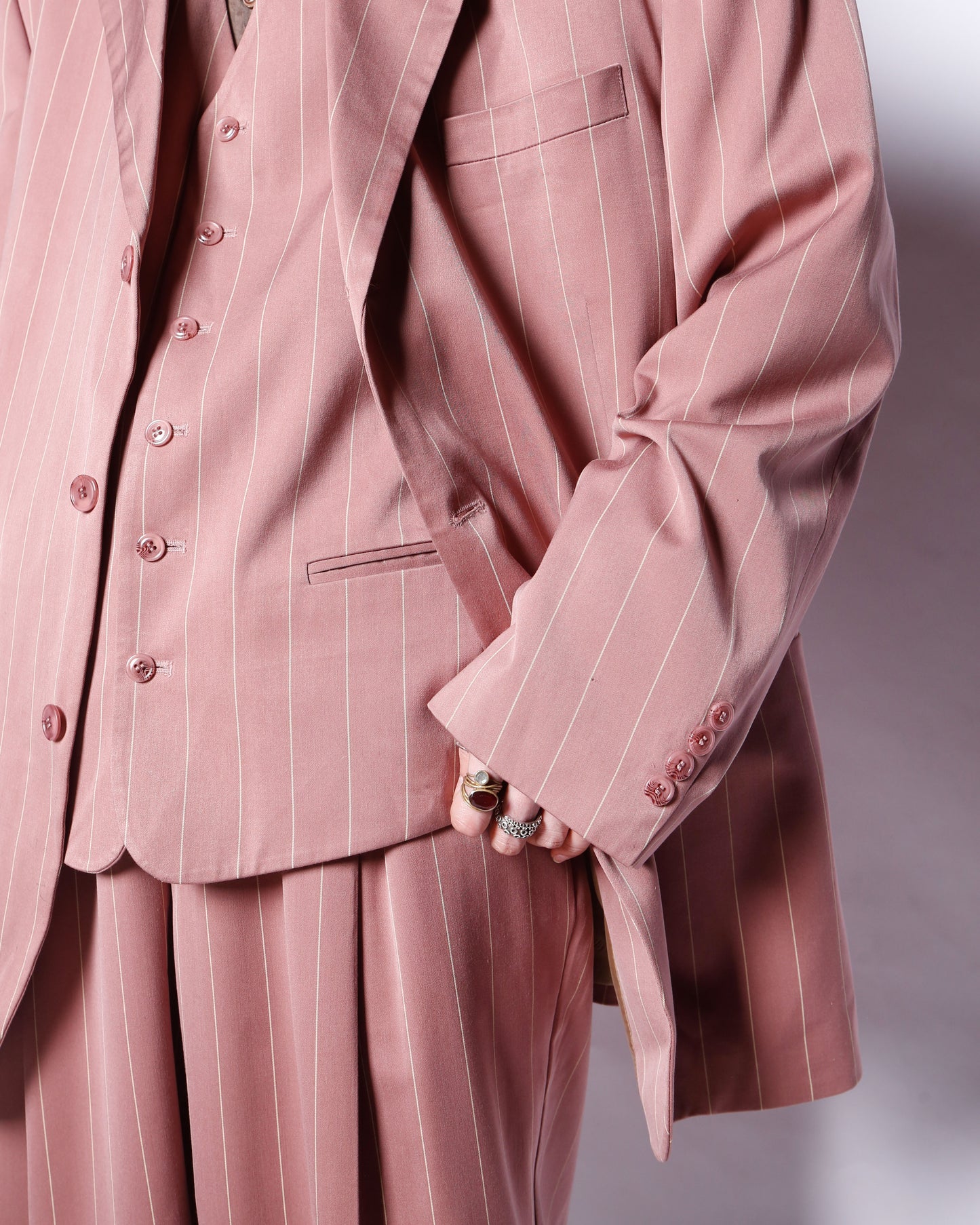 vintage 3piece stripe zoot set up
