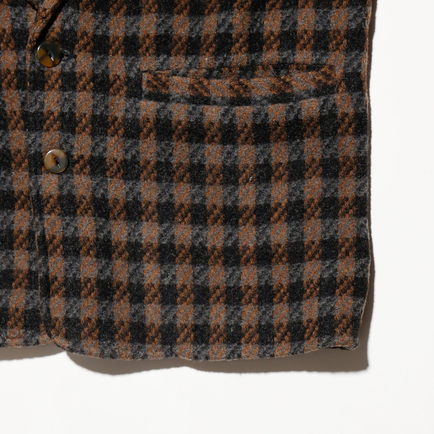 vintage rosario check wool jacket