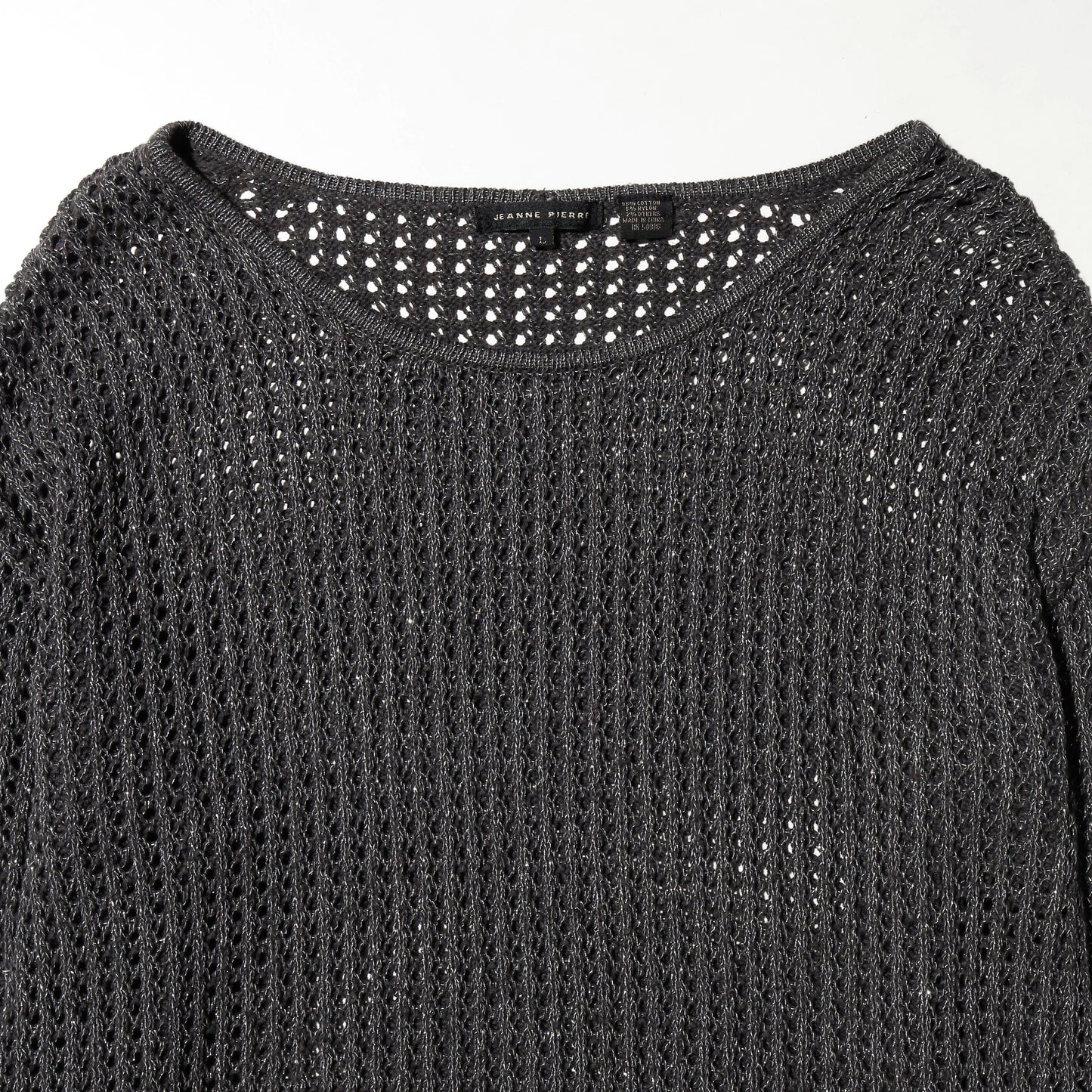 vintage lame fish net sweater