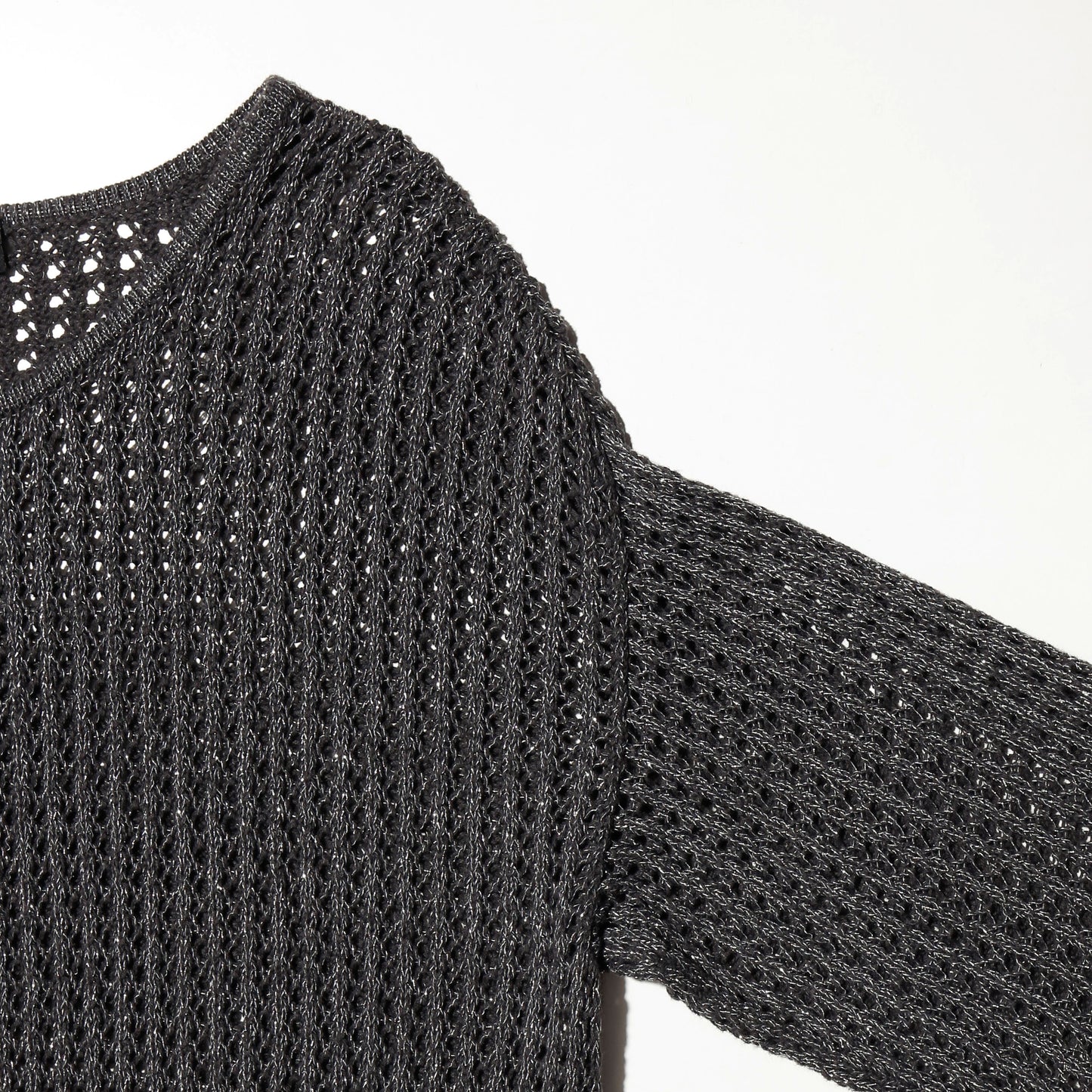 vintage lame fish net sweater