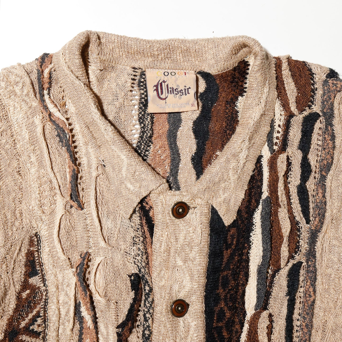 vintage 90's Coogi Classic 3d knit jacket