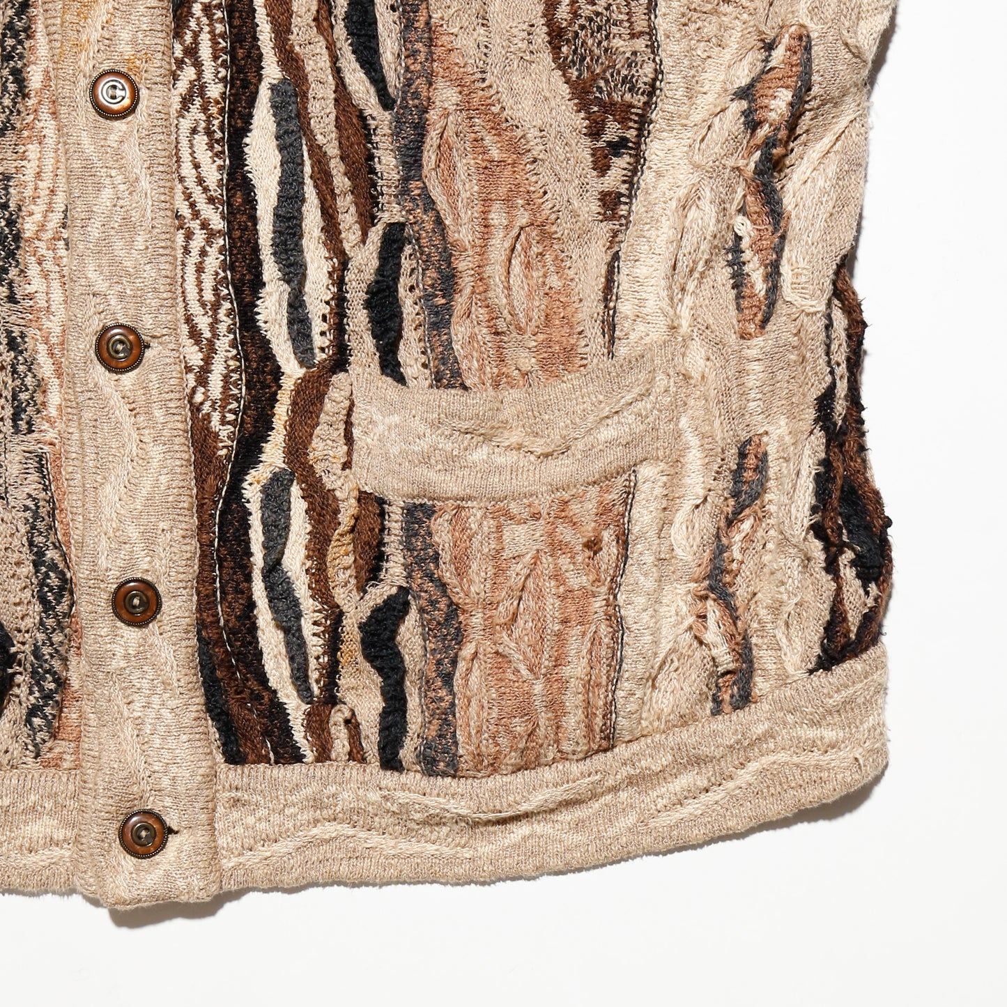 vintage 90's Coogi Classic 3d knit jacket