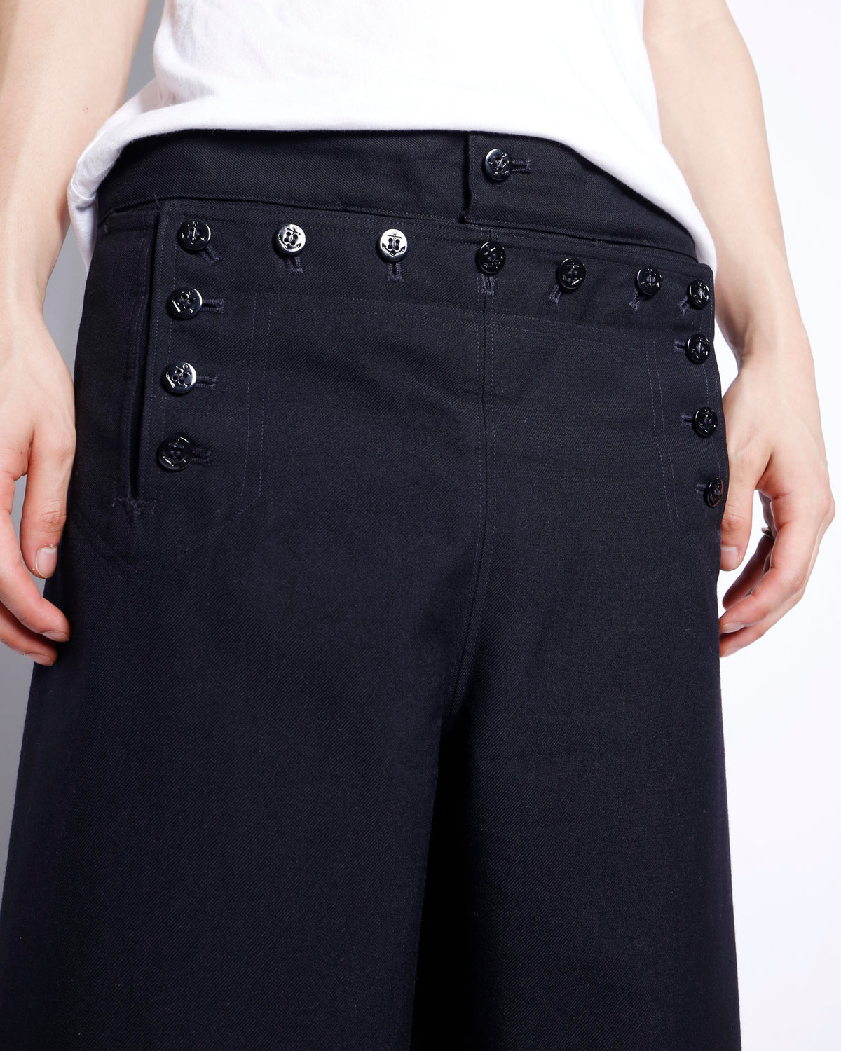 vintage twill sailor trousers