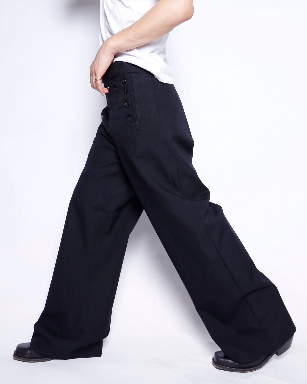 vintage twill sailor trousers