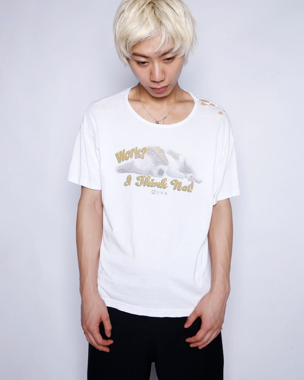 vintage puppy broken t-shirt