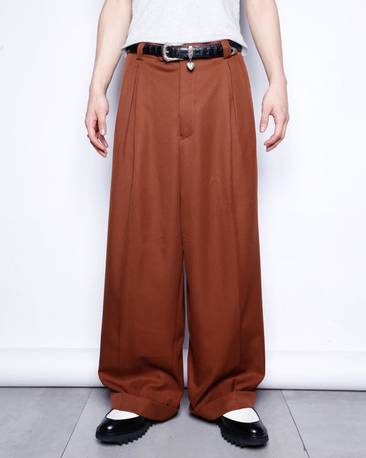 vintage box tuck wide slacks