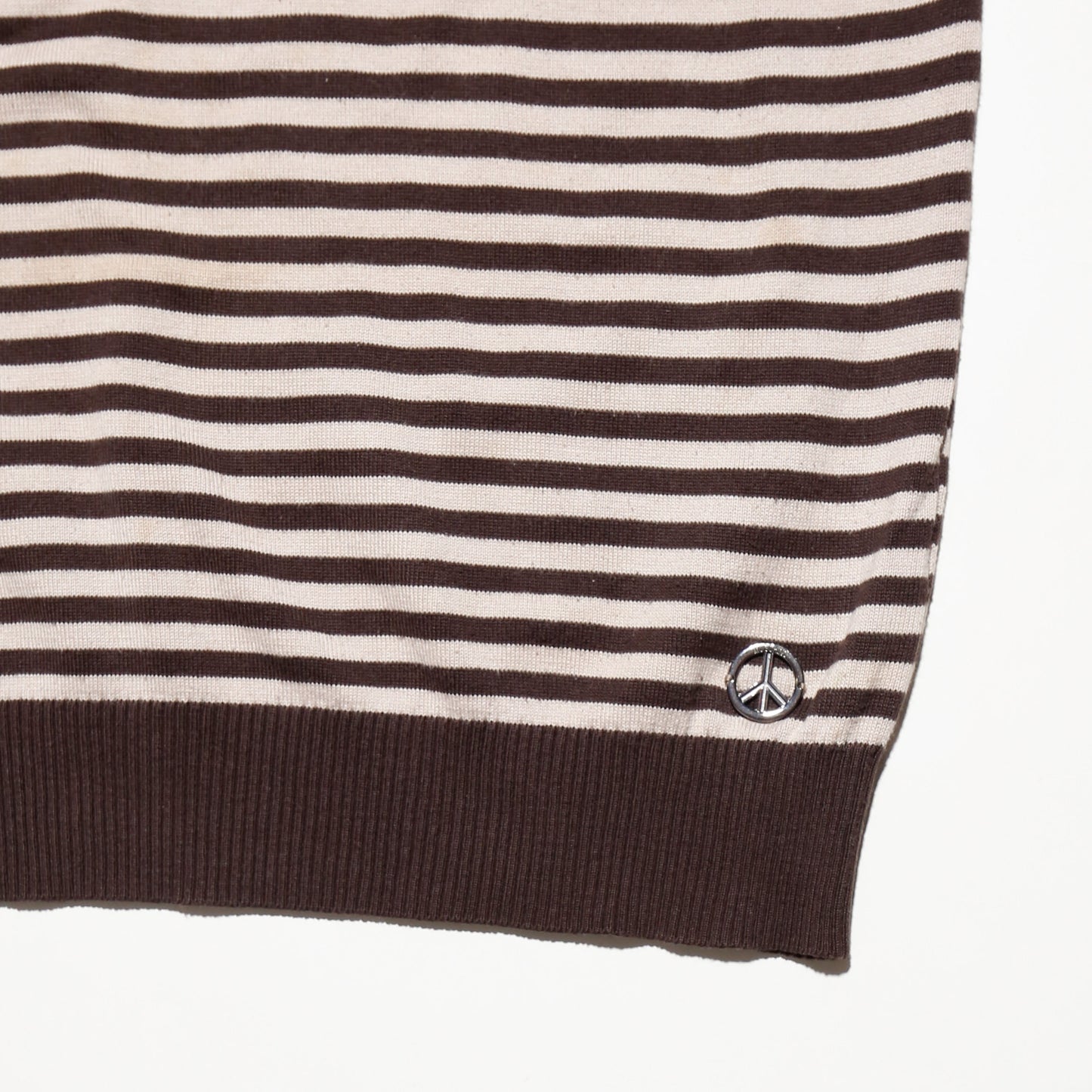 vintage 00's Moschino peace border sweater