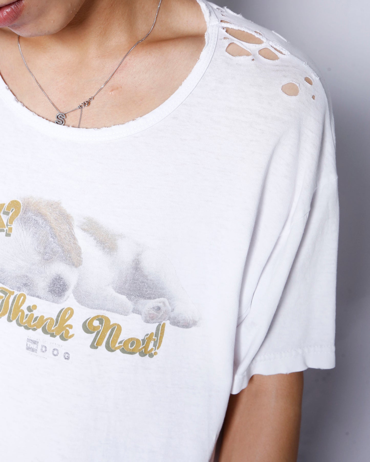 vintage puppy broken t-shirt