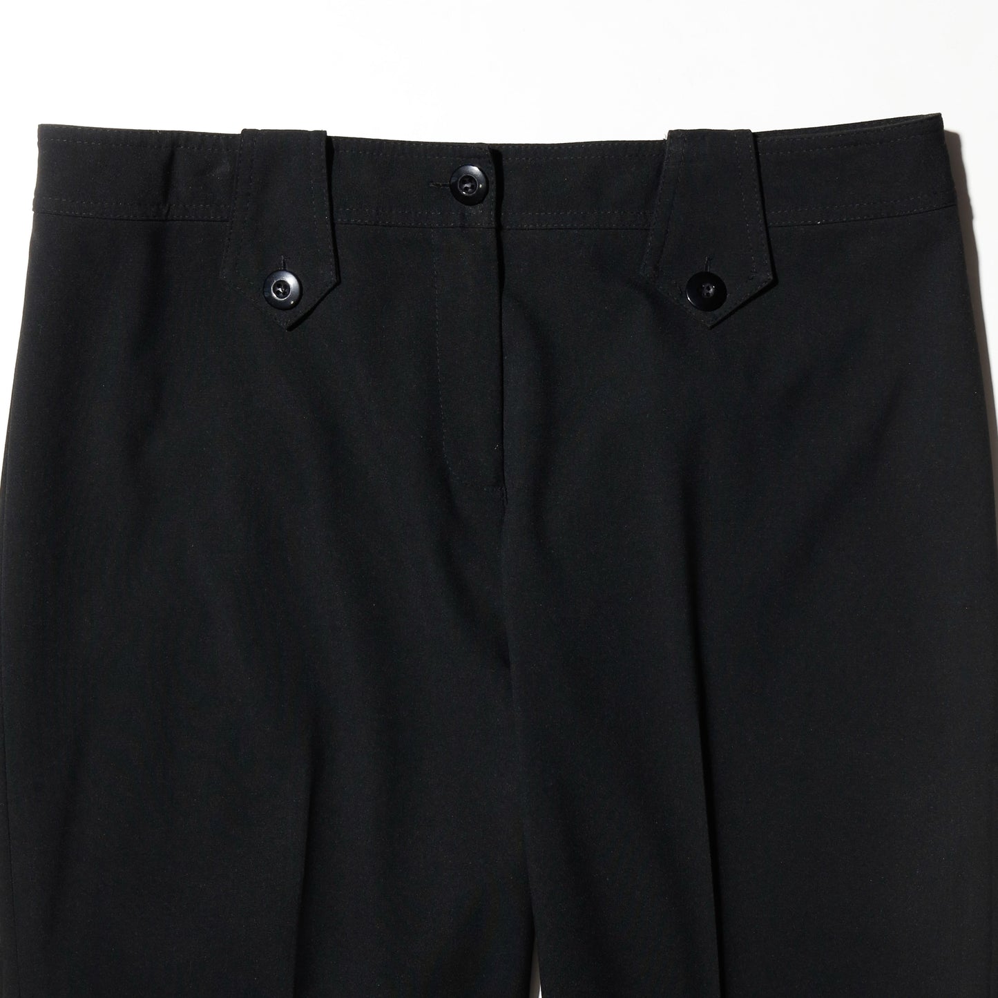 vintage button tab flare slacks
