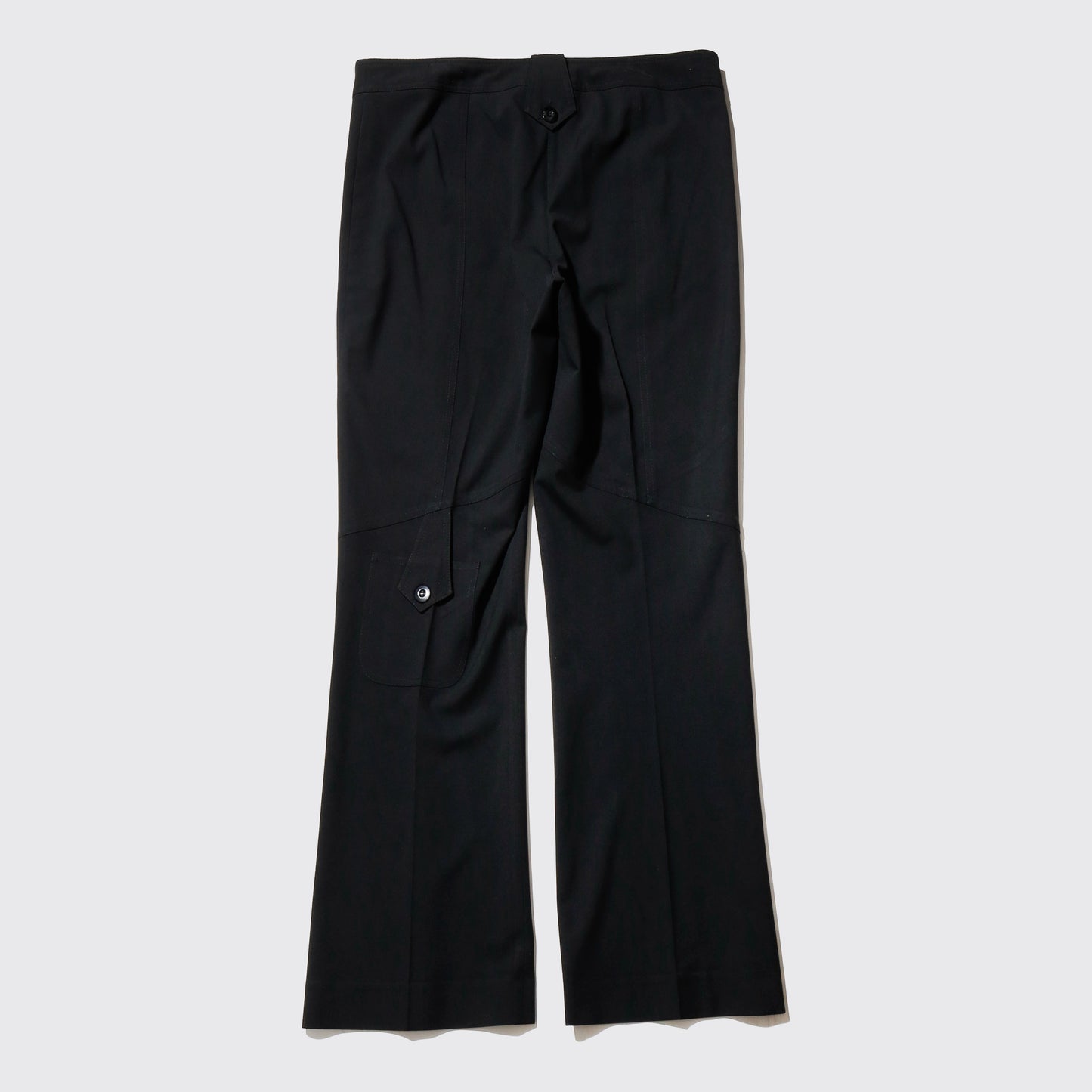 vintage button tab flare slacks