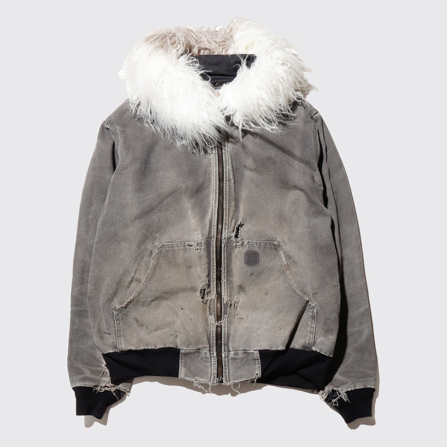 *one-off carhartt fur hooded broken active jacket