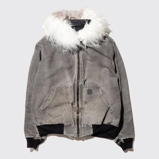 *one-off carhartt fur hooded broken active jacket