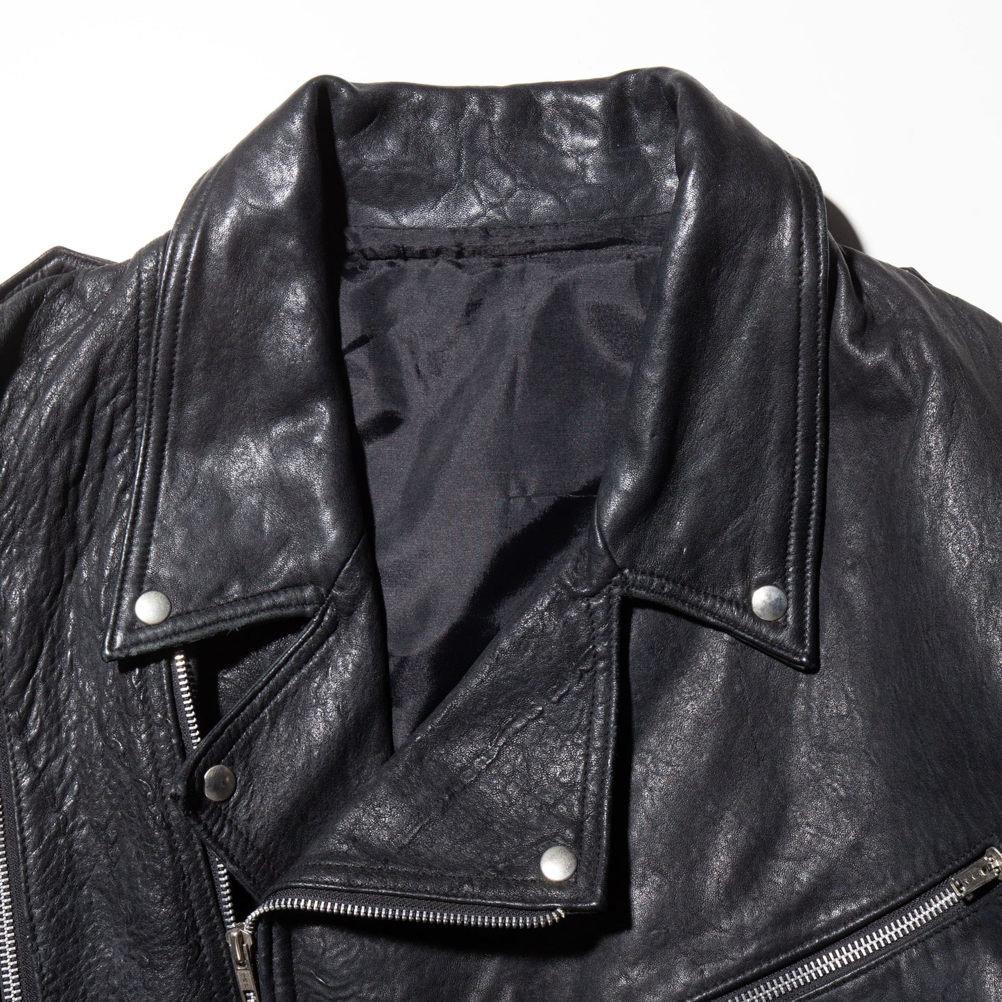 vintage wide leather riders jacket