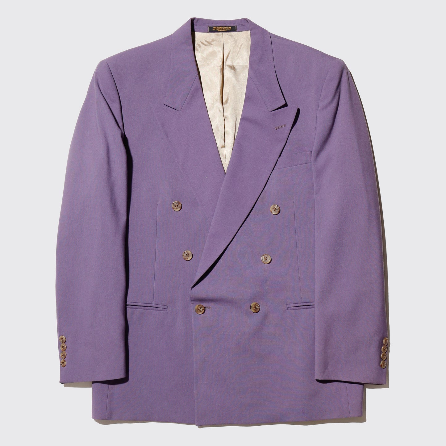 vintage lavender double breasted tailored jacket