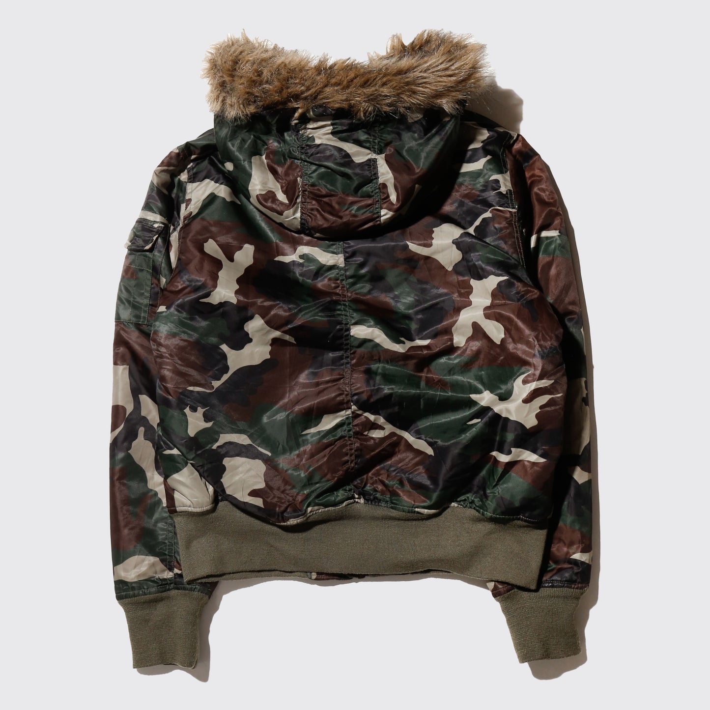 vintage chain fur bomber jacket